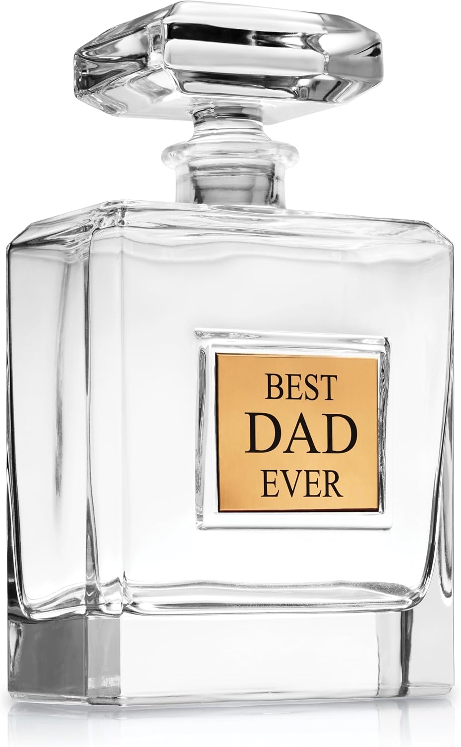 Best Dad Ever Whiskey Decanter, Gifts for Men, Dad Husband, Liquor Decanter,- 28oz