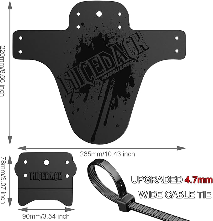 Guardabarros Ajustable MTB NICEDACK Delantero y Trasero 26-29 pulgadas miniatura 3