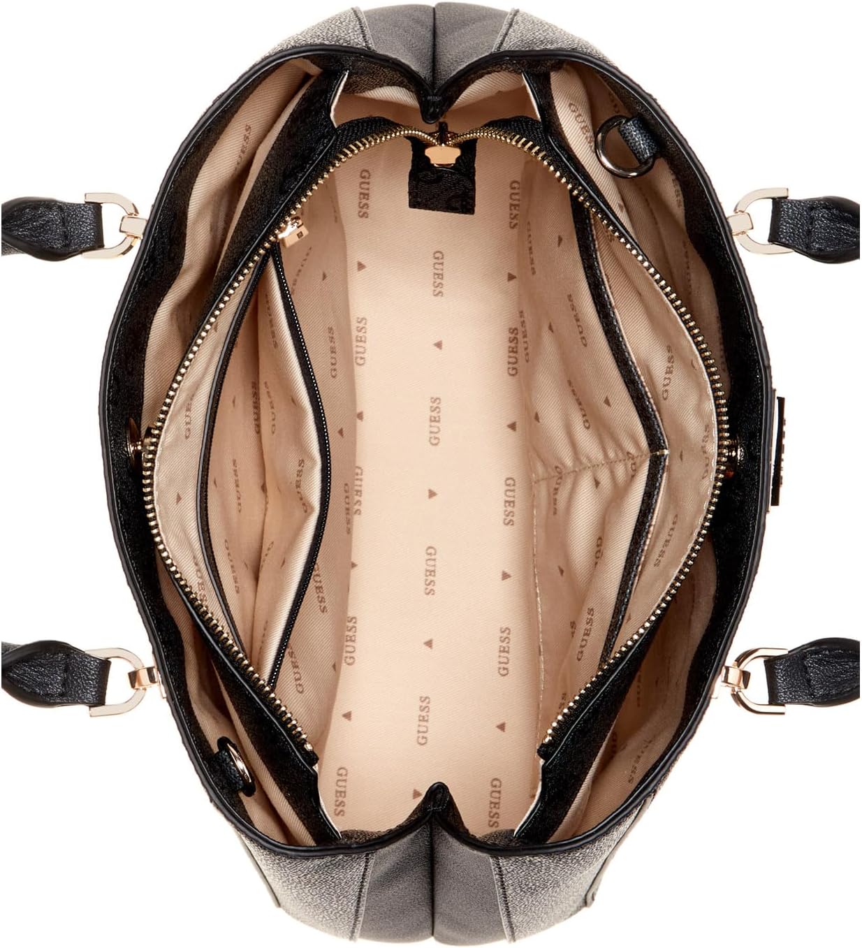 Ajio Guess Georgina Top Zip Shoulder Bag Meeko Medium Top Zip