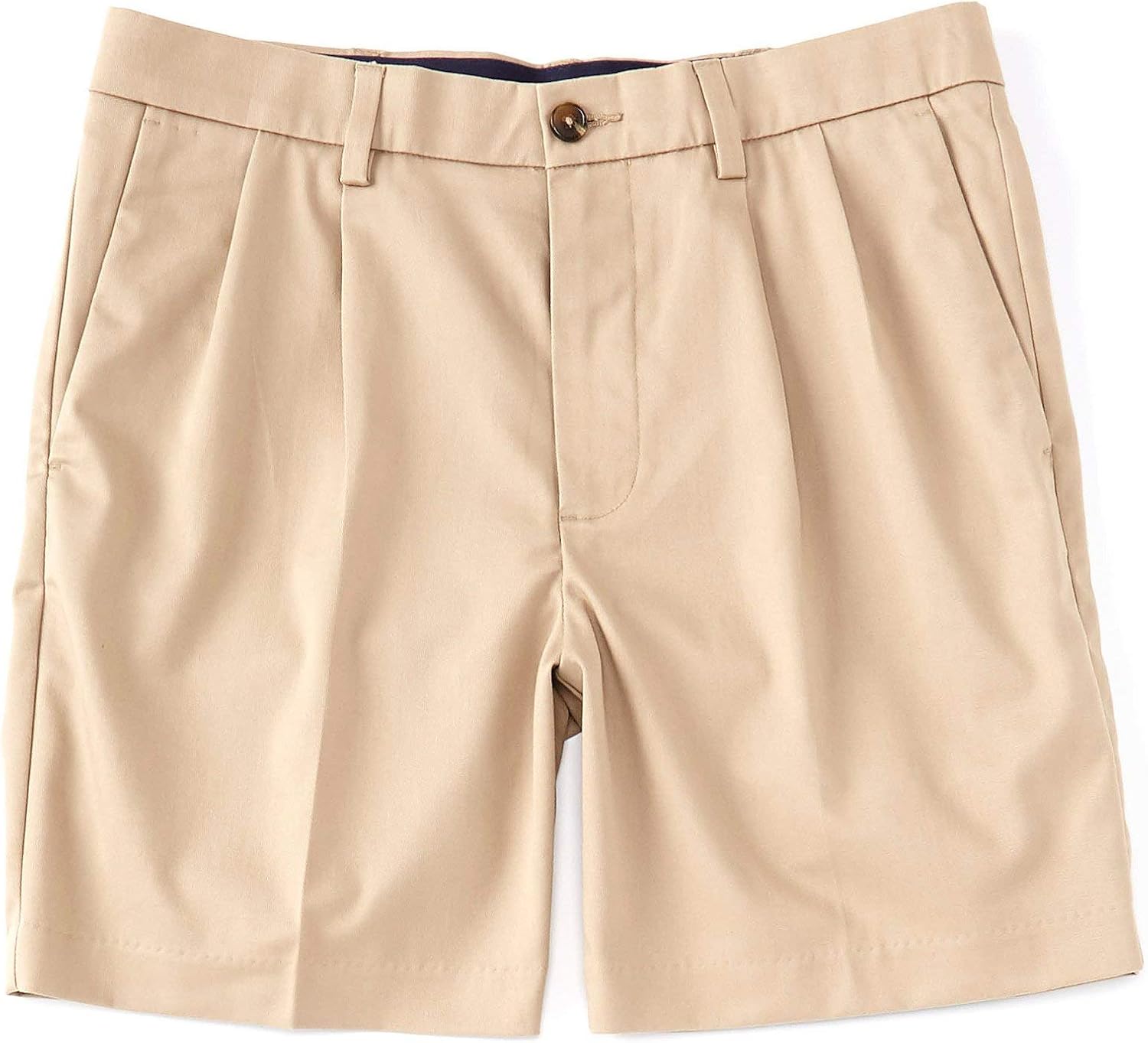 Roundtree & Yorke totalFLEX Pleated 7" Inseam Shorts S95HR111 (KHAKI ...