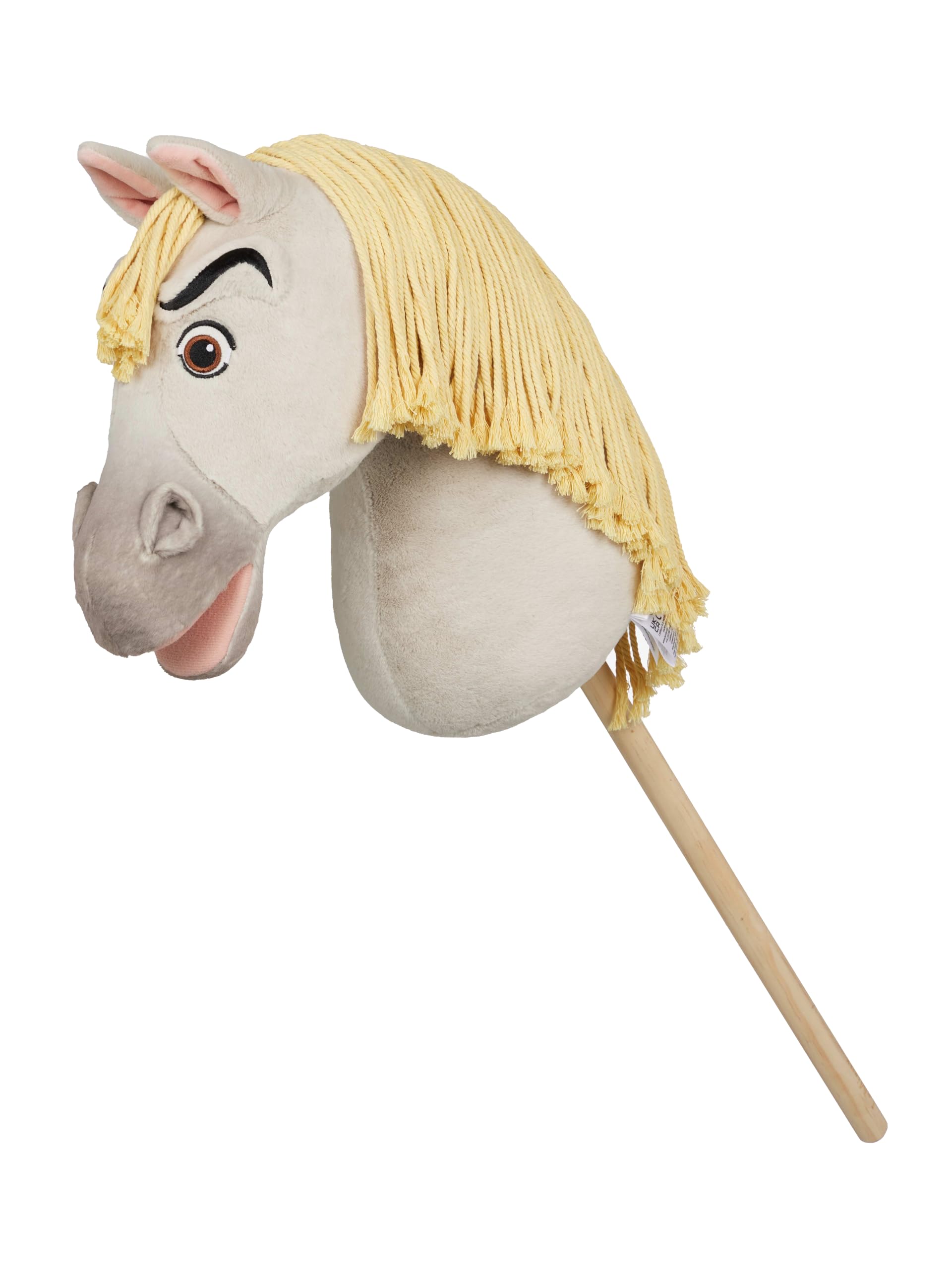LeMieux Disney Hobby Horse Maximus - Ready to Defend The Kingdom with Rapunzel - Long Plaitable Mane and Flared Nostrils - Detachable Stick - Suitable for Ages 3+