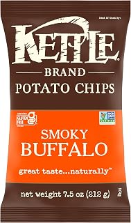 Kettle Brand Smoky Buffalo Potato Chips, 7.5 Oz Bag