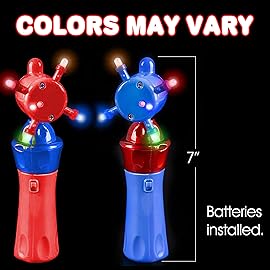 ArtCreativity Light Up Wand for Kids - LED Spinning Light Bright Toy with Flashing Lights - Fun Light Spinnning Toys, Sensory Toys for Kids with Autism - Batteries Included