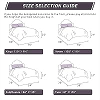 Vista 5 de Better Trends - Cubrecama de chenilla de 1 pieza, tamaño King, 100% algodón, ligera, con patrón de medallón, decoración para dormitorio, colección