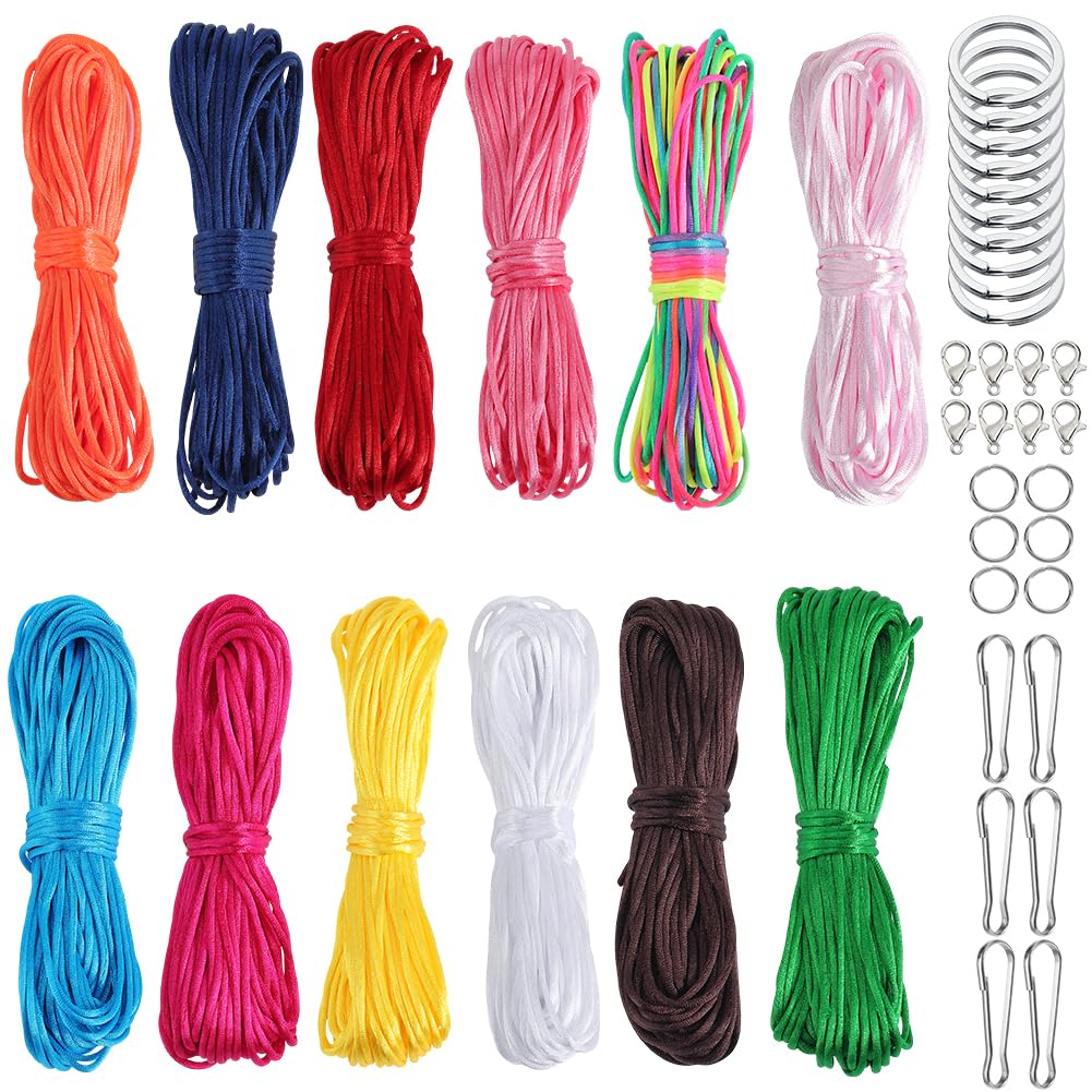 Fil en nylon 1mm SOFPLATE : 12 couleurs pour la fabrication de bijoux