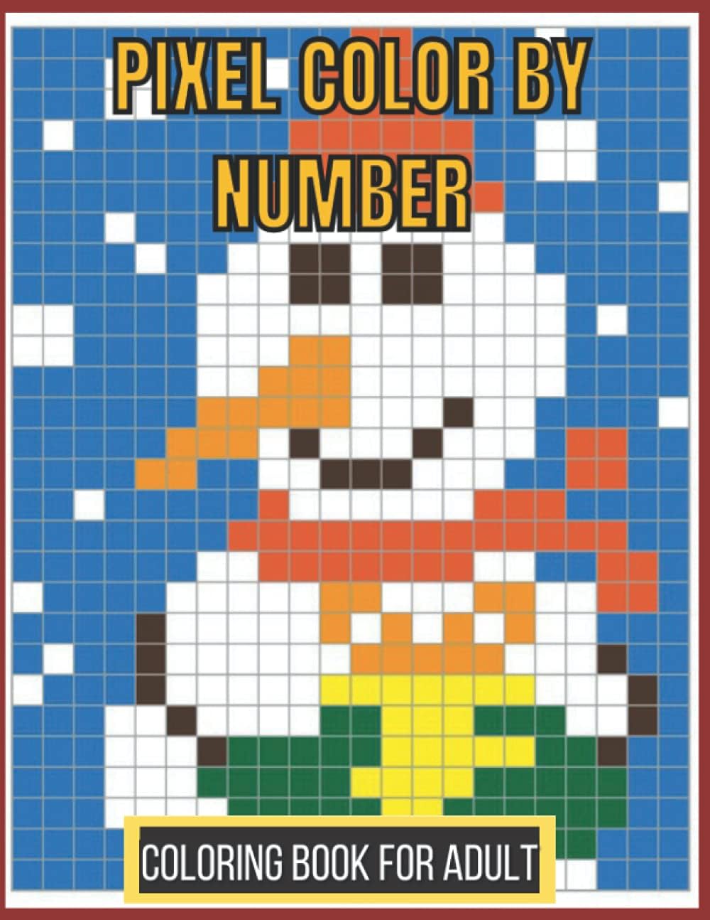 Pixel Color By Number Coloring Book For Adult: Color By Number Puzzle Quest Stress Relieving Designs For Adults Relaxation