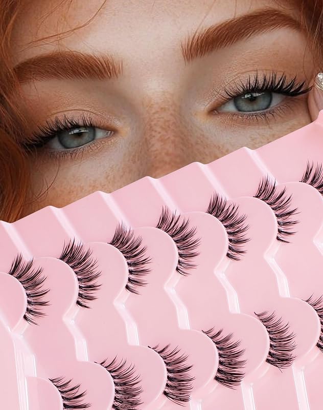 Cílios postiços meia-lua Manga Anime Half-05 Easeful, 7 pares
