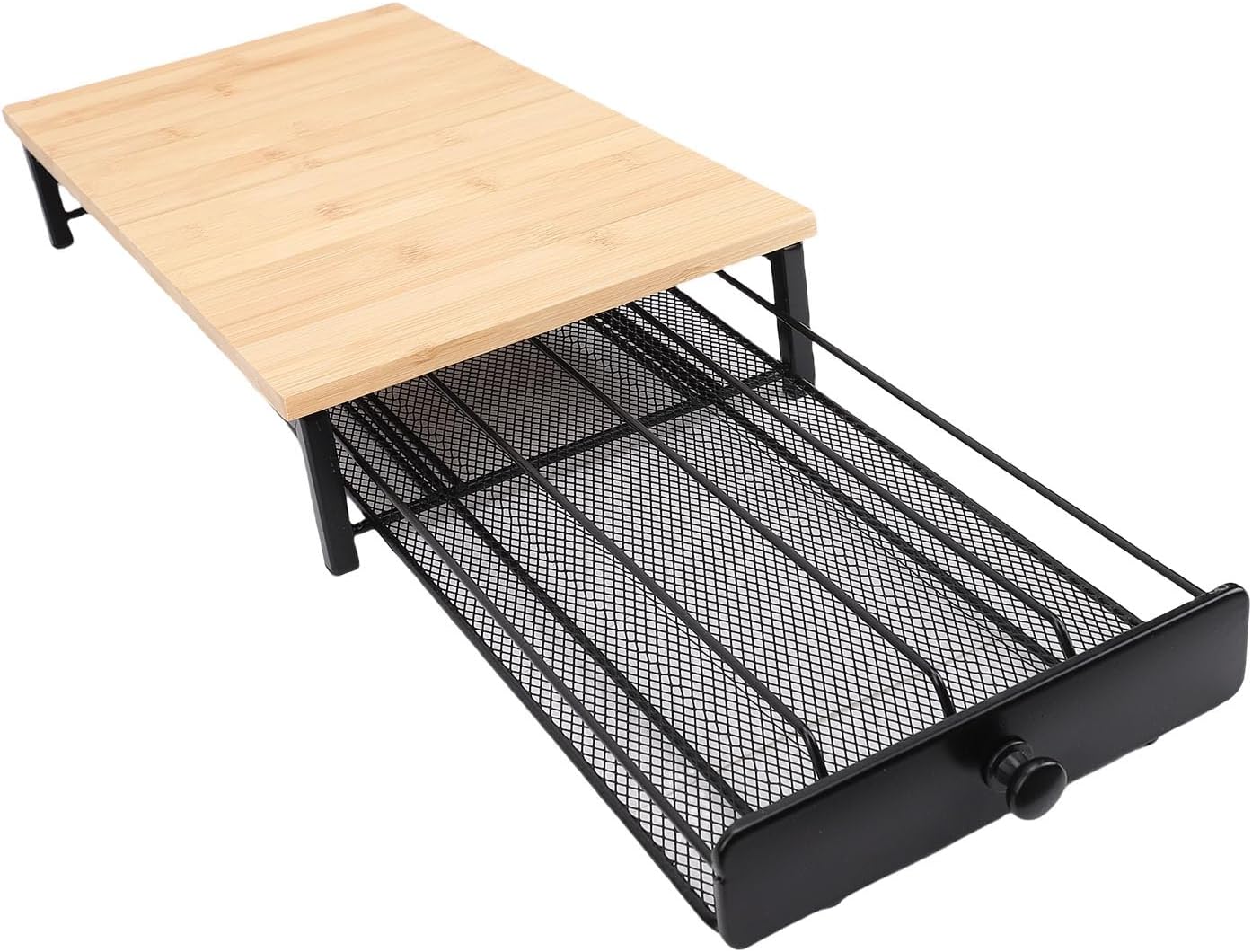 WALFRONT Coffee Pod Drawer, Wooden Coffee Capsule Storage Holder with 40 Capacity, Rustic Organizer for Home Kitchen Office Counter