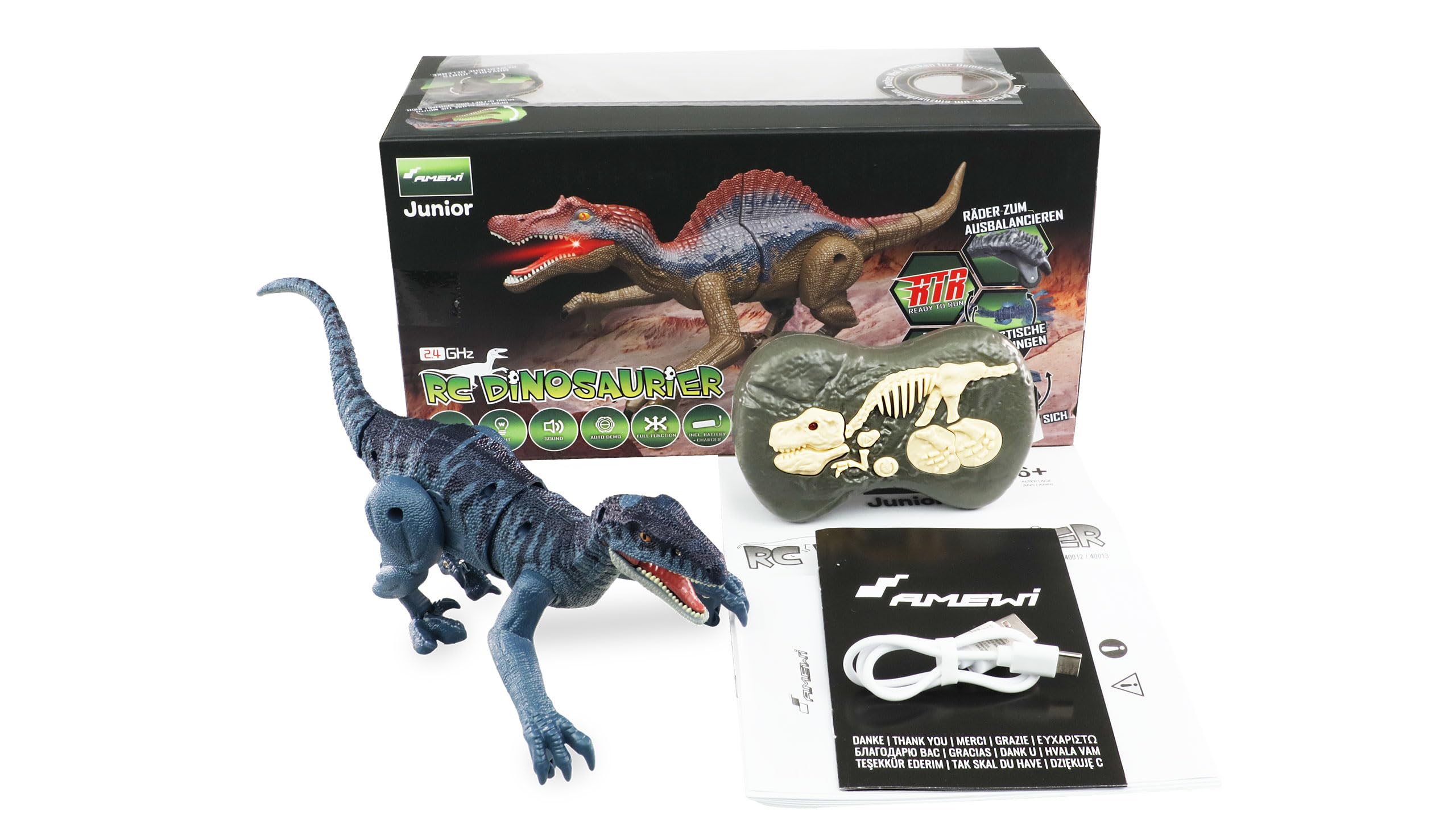 Amewi 40010 Velociraptor RC dinozaur 21 cm RTR