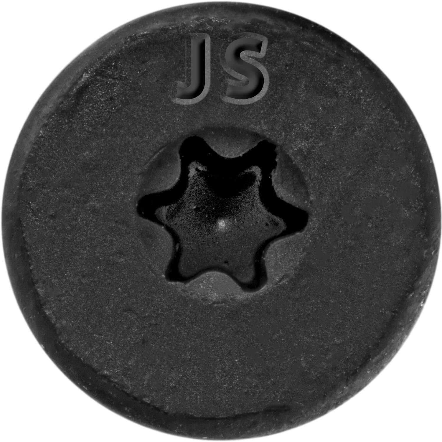 Lot de 50 vis tire-fond à tête gaufrée Utilisées pour la construction de bûches, l'encadrement de bois, les poutres laminées et les granges de poteaux Entraînement Torx T-30