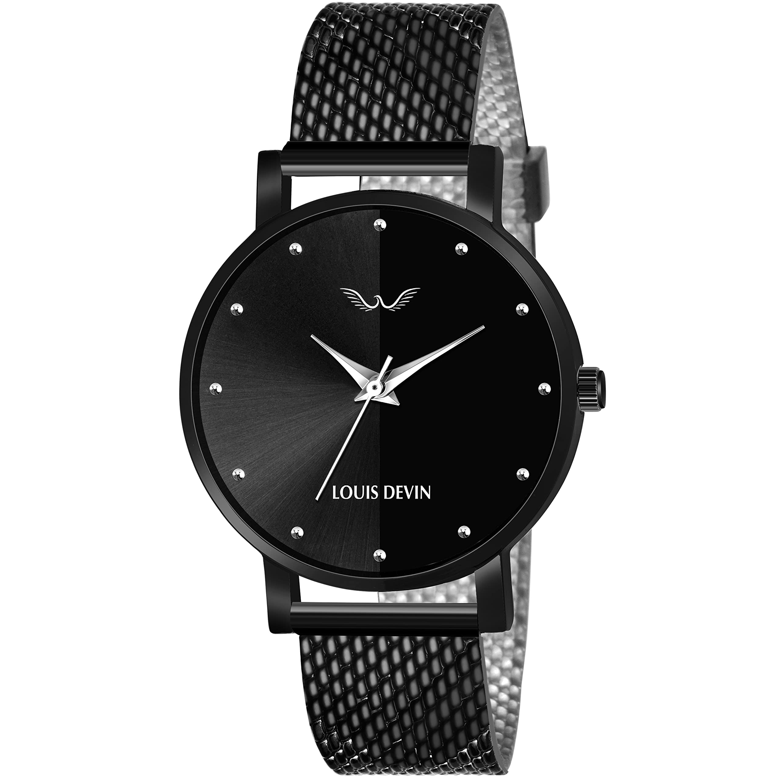 LOUIS DEVIN LD-BK138-BLK Black Mesh Strap Analog Wrist Watch for Women (B08L3QXP7K) Amazon Price History, Amazon Price Tracker