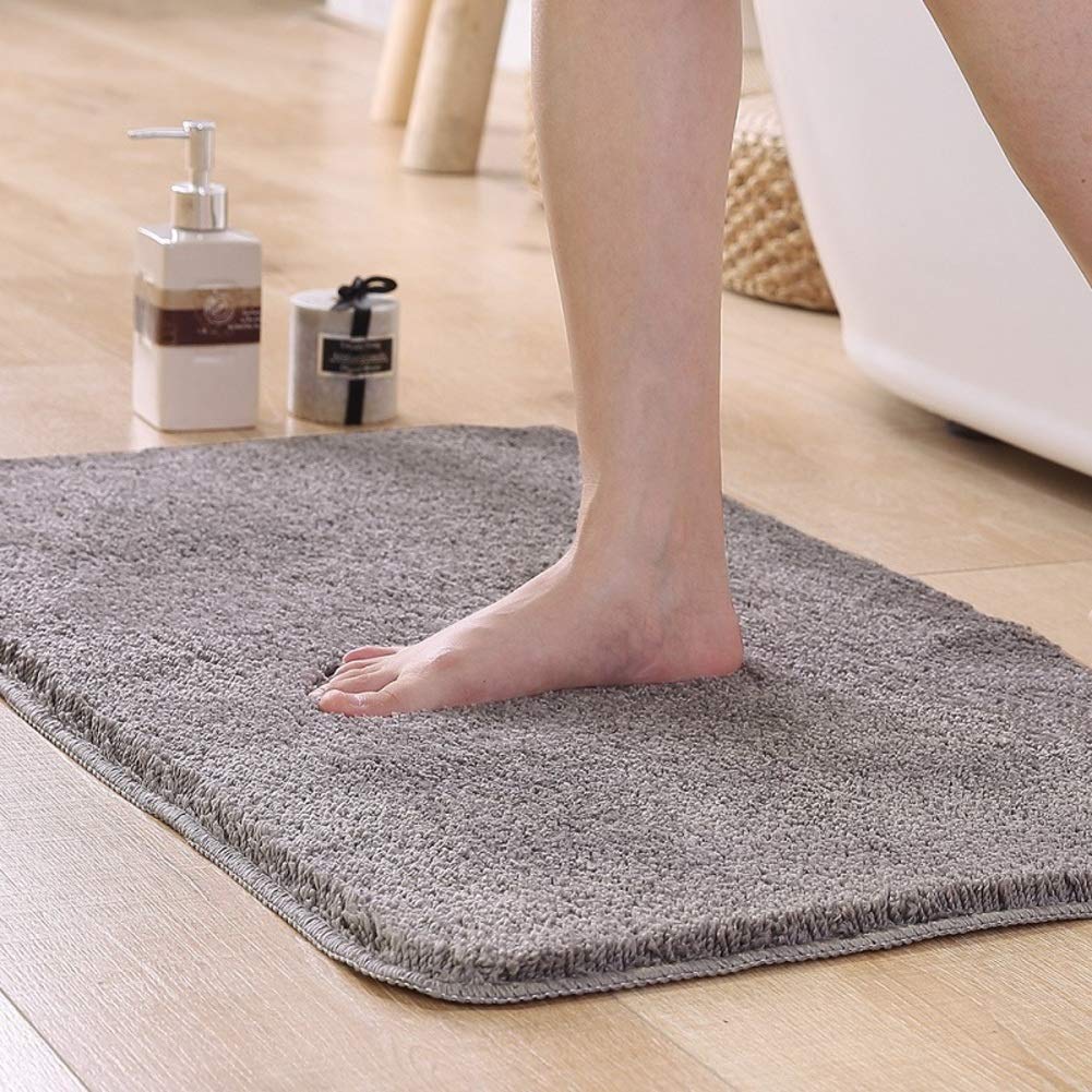 Bademattenläufer für Badezimmerteppich, Fußmatten Extra weiche saugfähige Verdickung Zottelige Mikrofaser maschinenwaschbar Perfekt für die Wannen-Dusche - a 80x120cm