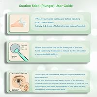 Vista 5 de [Paquete de 3] Herramienta de extracción de lentes de contacto duro, ideal para lentes RGP émbolo con ventosa