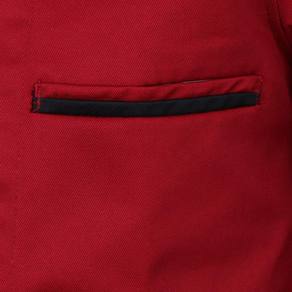 predolo Chaqueta de Manga Larga, Ropa de Cocina, Chaqueta de Gastronomía, Camisa, rojo, SG
