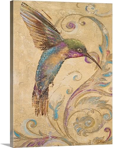 Impresión artística de la pared del colibrí I sobre lienzo