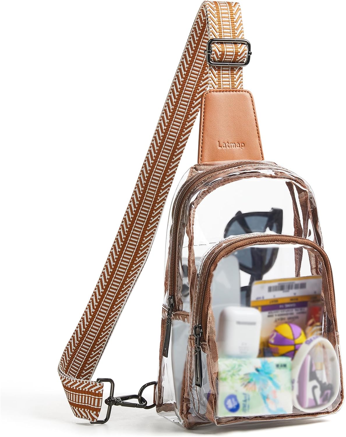 Clear Bag for Stadium Events, Clear Purse for Women Stadium Crossbody Bag, Transparent Bag for Concerts Sports