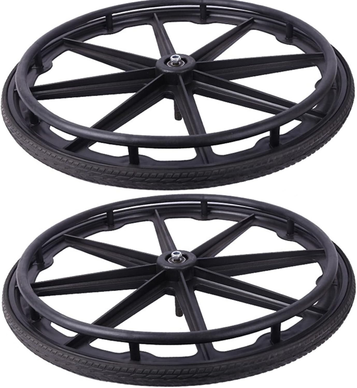 Pair (2 Pieces) of 24 Inch Wheelchair Rear Wheel