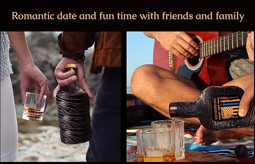 Miniatura 9 de Personalized Police Whiskey Decanter Set for Men, Dad, Officer, Captain, Sergeant - Includes Custom Decanter, Glasses, Serving Board, Gift Box -