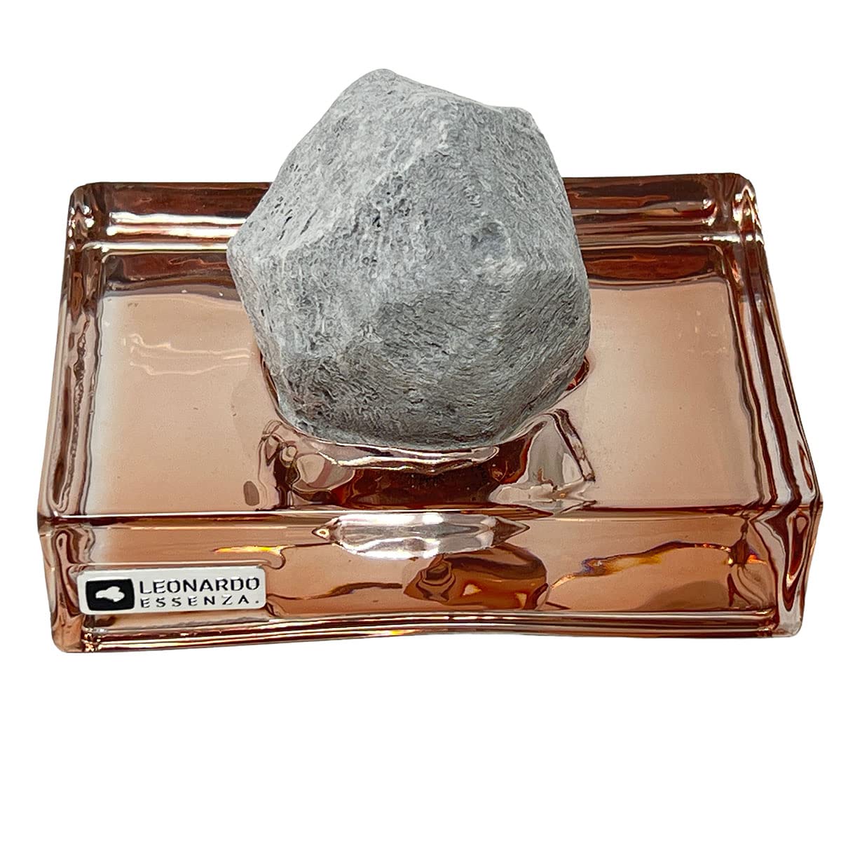 Homefragrance Diffusore Pietra Profumatore Set Regalo Set Ceramica Pietra Profumata Decorazione Profumatore Aromi Diffusore Di Design Base di Vetro (Rosa)