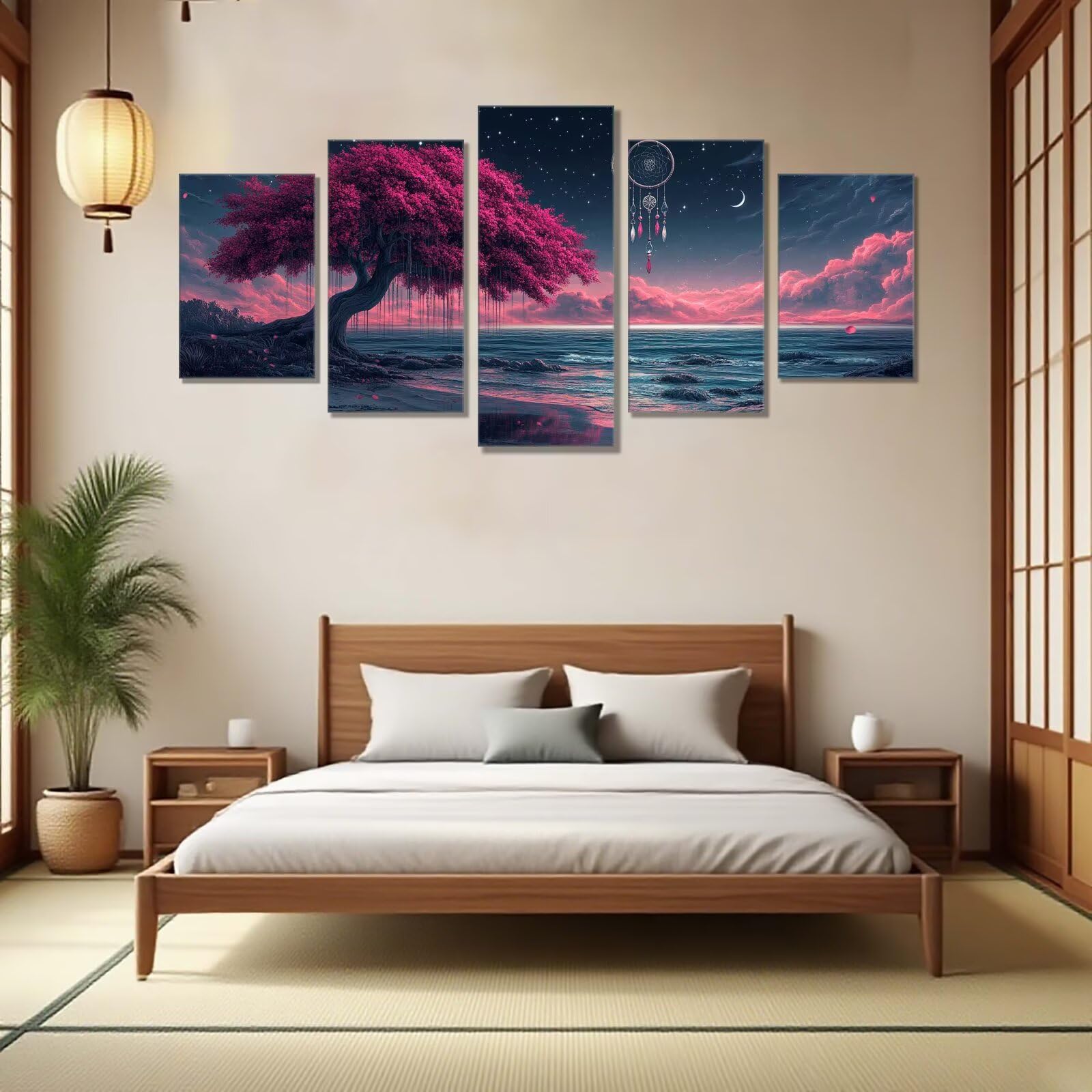 Diament Painting 5 sztuk drzewo morskie diamentowe malowanie dla dorosłych, DIY DIY dzieci, haft krzyżykowy, zestaw do haftu krzyżykowego, zestaw do haftu dla początkujących, obrazy dekoracja do
