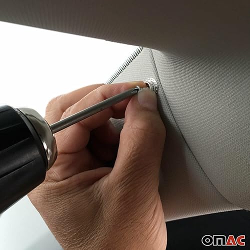 Miniatura 5 de OMAC Parasoles magnéticos opacos para ventana de automóvil para Mercedes Sprinter 2019-2023, color negro, cortina de seguridad de ventanas para