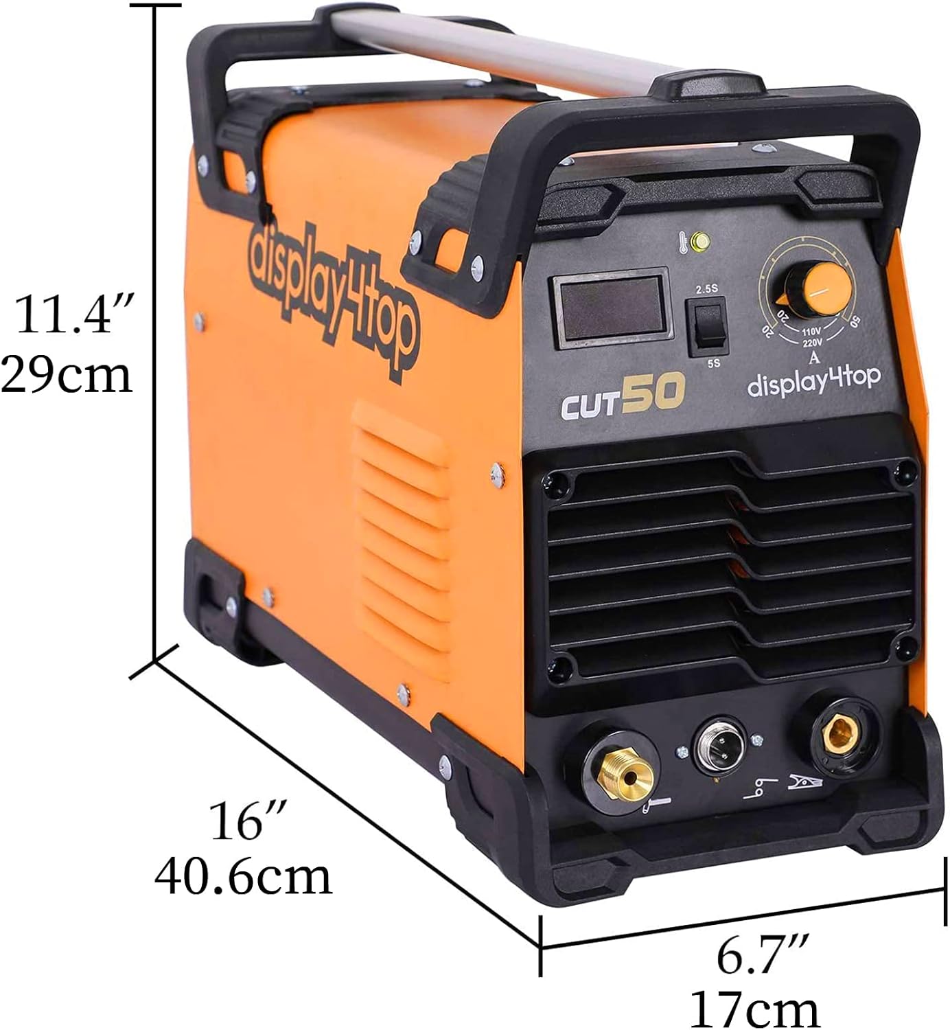 Display4top CUT-50 Plasma Cutter, Dual Voltage 110/220V Plasma Cutting Machine, Compact DC Inverter Metal Plasma Cutter - - 