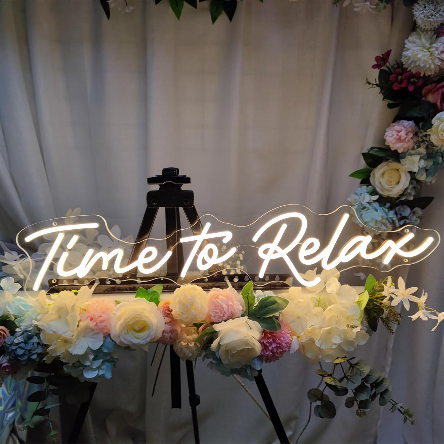 Time to Relax Neon Sign for Wall Decor,Led Signs, Decoration Neon Lights for Bar Pub Christmas,Restaurant,Bedroom Neon Signs Engagement Birthday Wedding Party Size:70 * 15.8cm