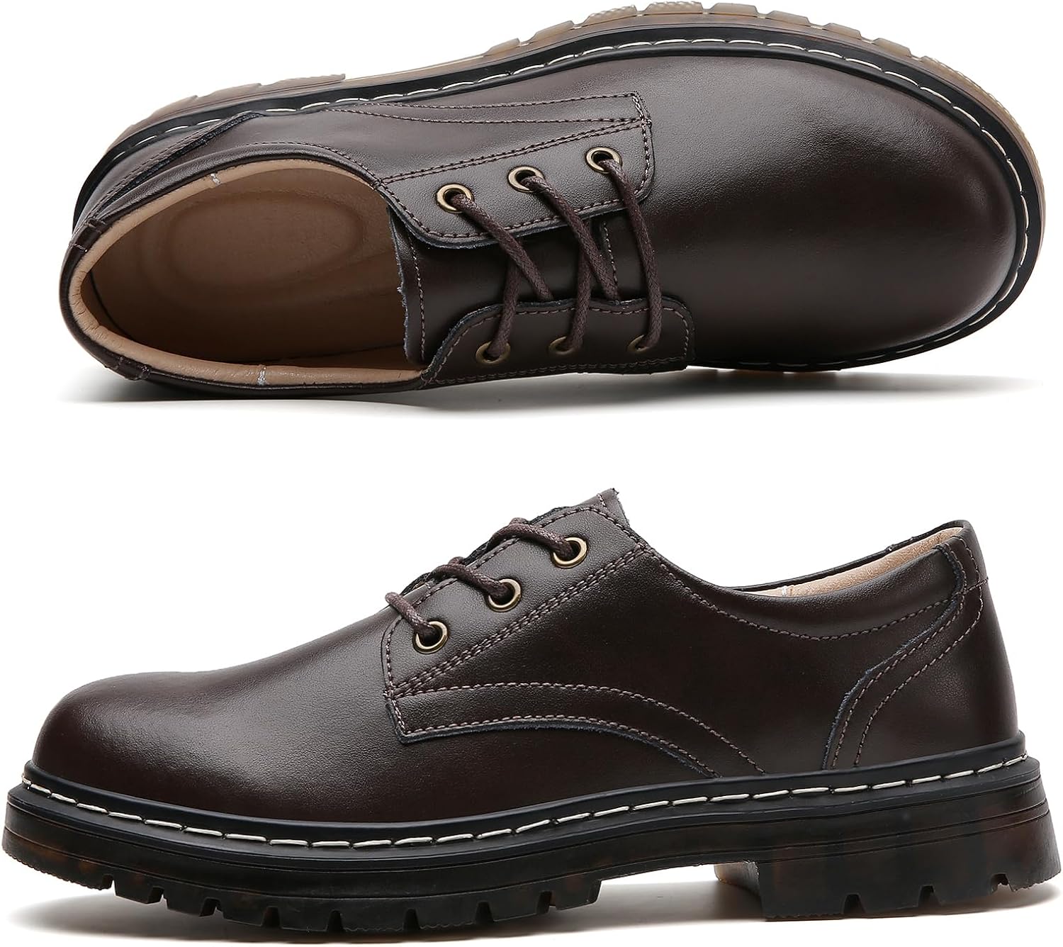 Women's Oxfords Lace Up Business Formal Dress Shoes Platform Oxford Shoes Slip Resistant Service Boots for Women Ladies Grils - Image 3