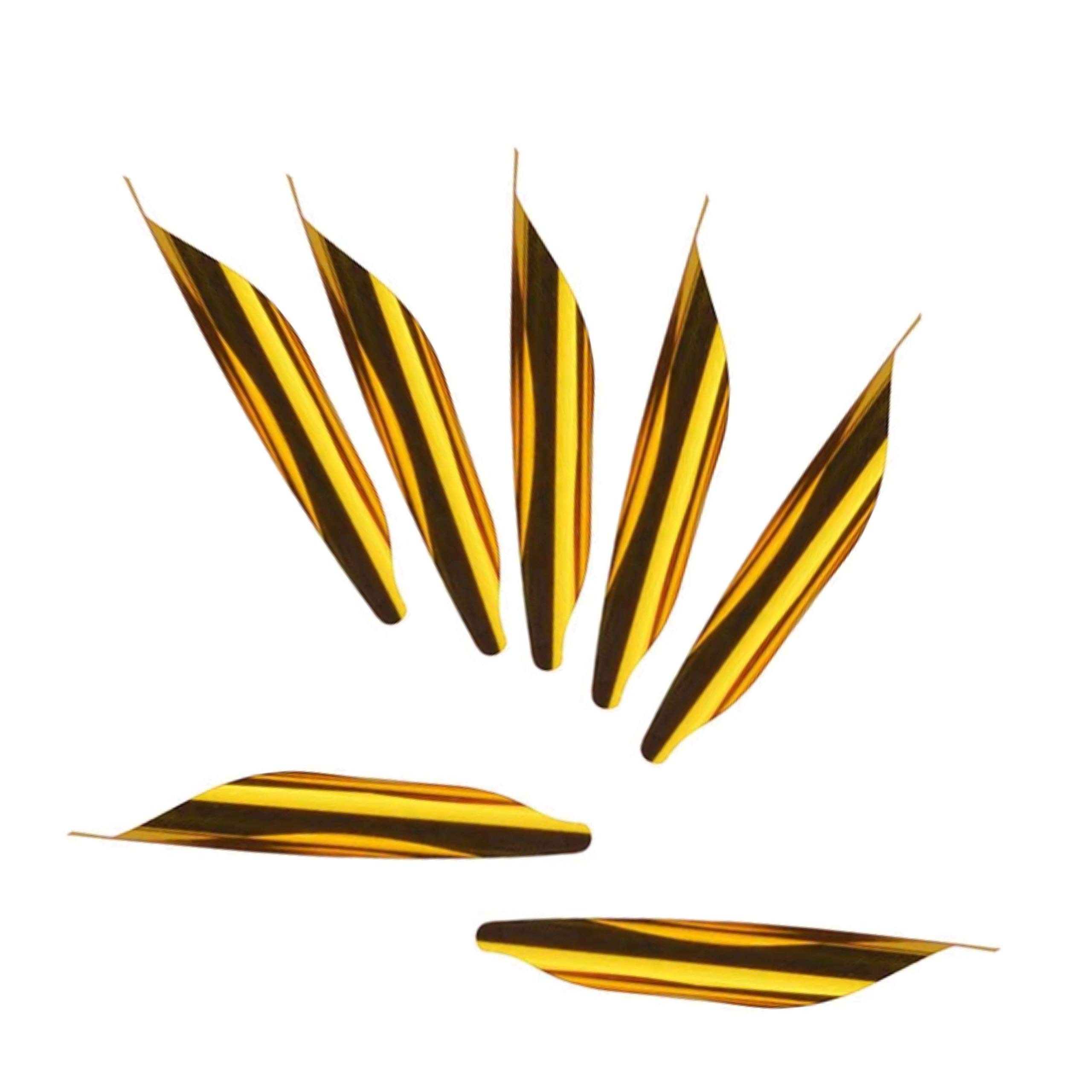 Spin Vanes 1.75 Inch Ring-Wing Helical Vane Offset Fletches for DIY Arrows Shafts (36 Pack)