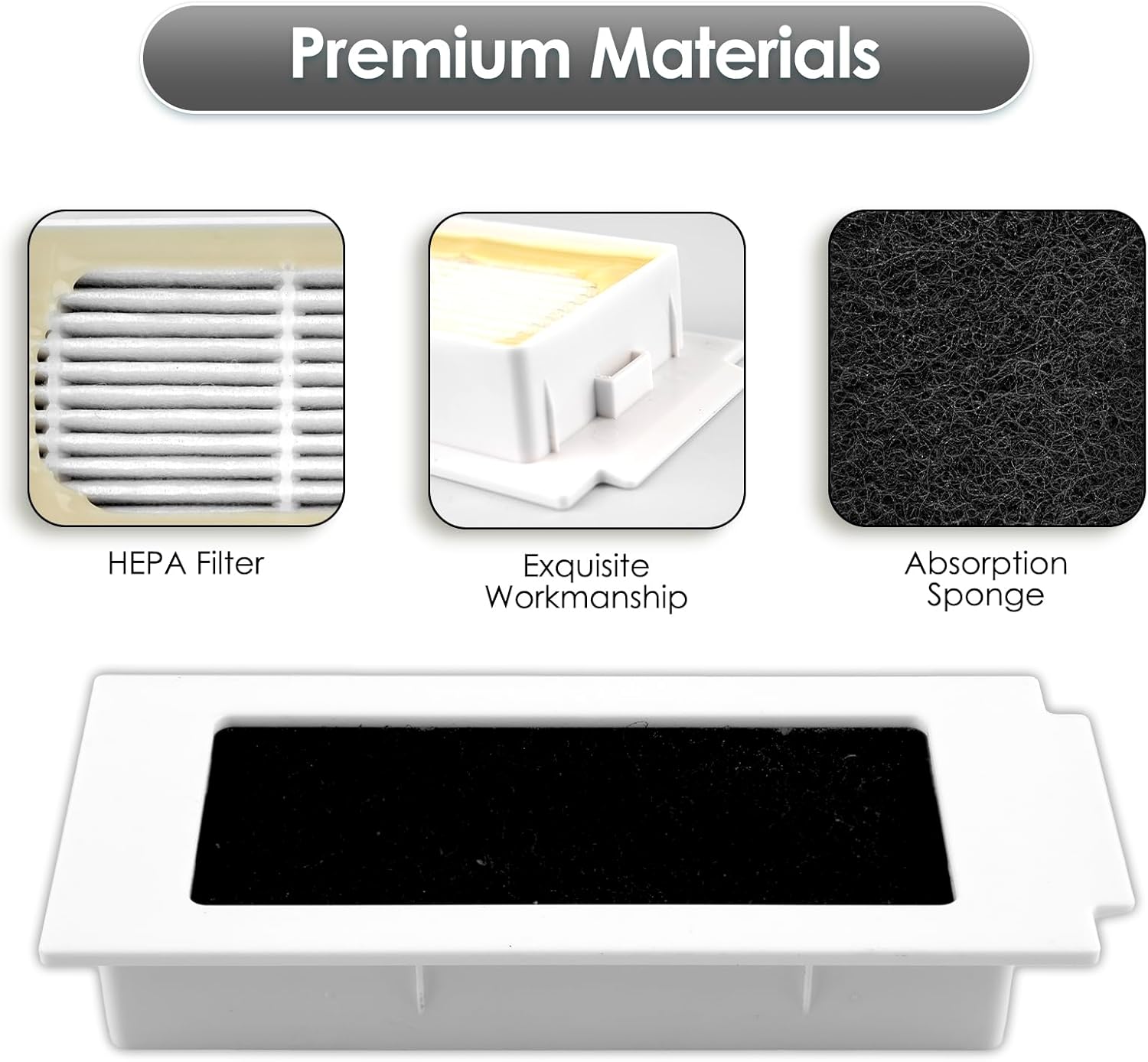 Premium HEPA filter materials and workmanship