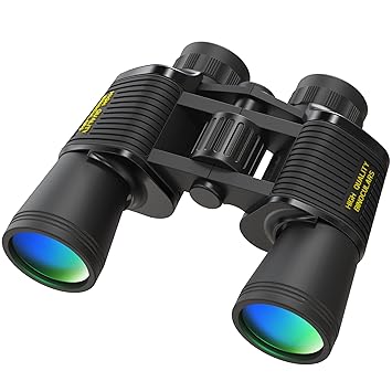 Sounce 20x50 Binoculars for Long Distance | High Power 20X Zoom HD Binocular for Adults | BAK4 Prism FMC Lens | Bird Watching Wildlife Safari Hiking | Professional Durbin with Pouch (Black)