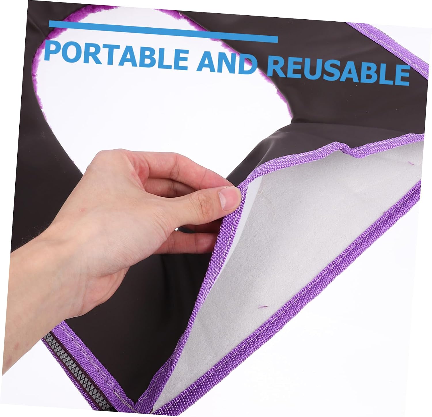 BESTYASH 1Pc Zippered Bathroom Toilet Seat Cover Thick Warm Toilet Cushion Pad for Winter Comfort Chic Design Easy to Clean Washable Fits Toilet Styles