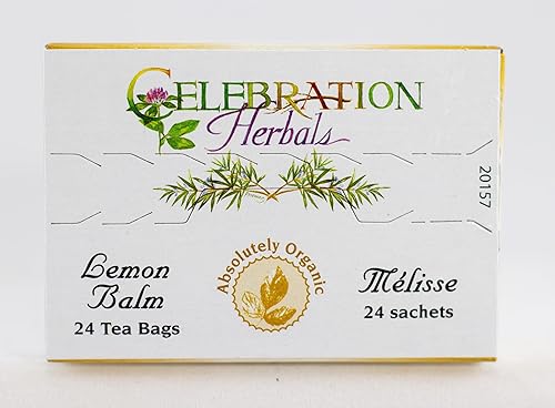 Miniatura 7 de Celebration Herbals Bolsas de té de bálsamo de limón orgánico, 24 unidades