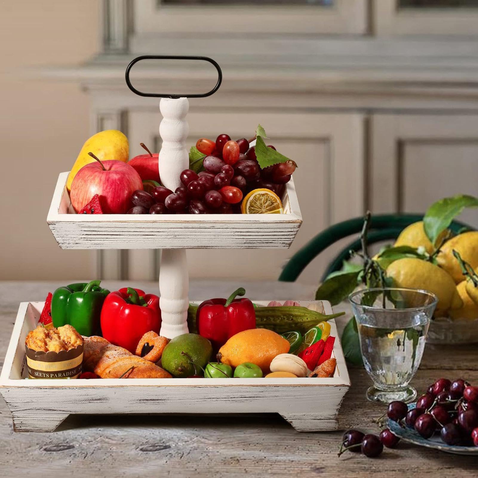 Vassoio Decorativo In Metallo | Portata E Decorazione | Bianco O Nero | 31x15,5cm | Design Moderno - Foto 2