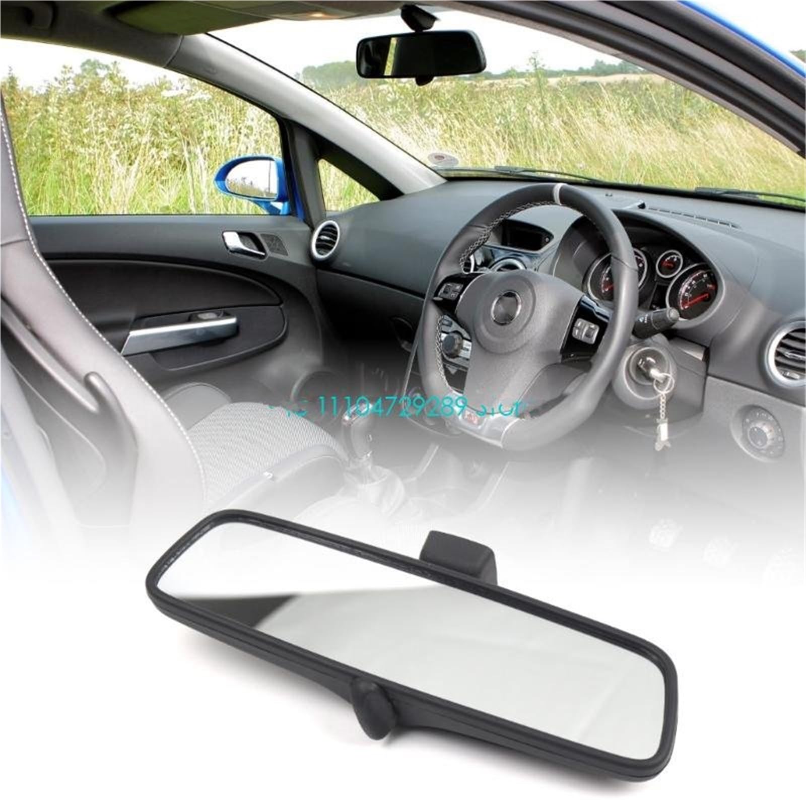 Rétroviseur intérieur Miroir Intérieur Remplacement Pour Vauxhall D8KE 6428257 93190321 En Plastique À Gradation Manuelle Accessoires Véhicule Voiture Miroir intérieur Voitures