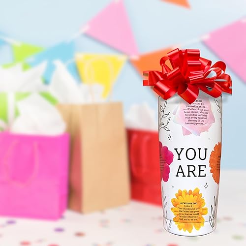 Miniatura 5 de Vaso cristiano para mujer, taza de viaje estética con versículos bíblicos y flores alentadores, regalos cristianos para mujeres, amigas, mamá,