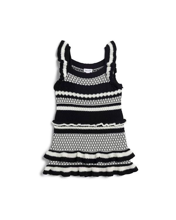 Splendid Ruffle Sweater Dress, Jet Stream/Black, 6 by Splendid - Used condition - US$44.97