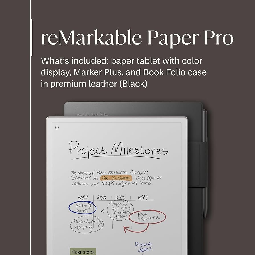 Amazon.com : reMarkable Paper Pro Bundle – Premium Leather