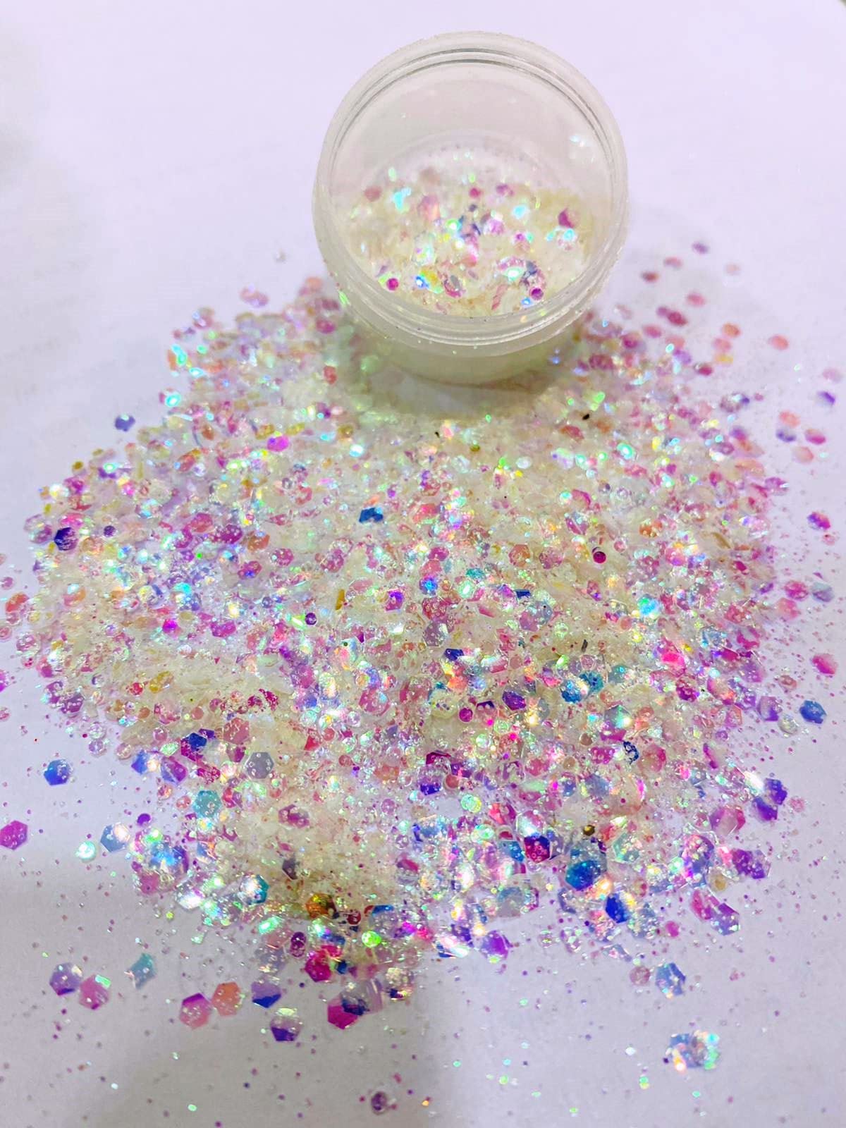 Mahir Chunky Holographic Glitter - Multi Mix -2