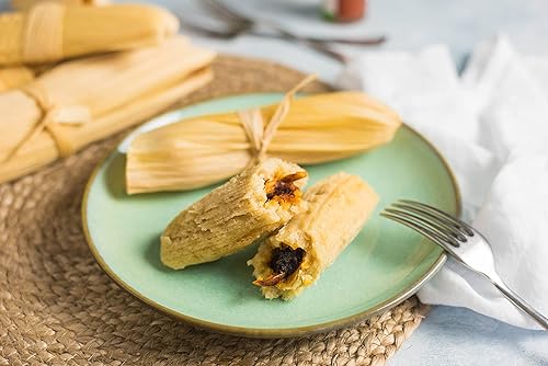 Miniatura 4 de Cáscaras de maíz prémium para Tamales, Hojas de Tamal Natural 1 lb