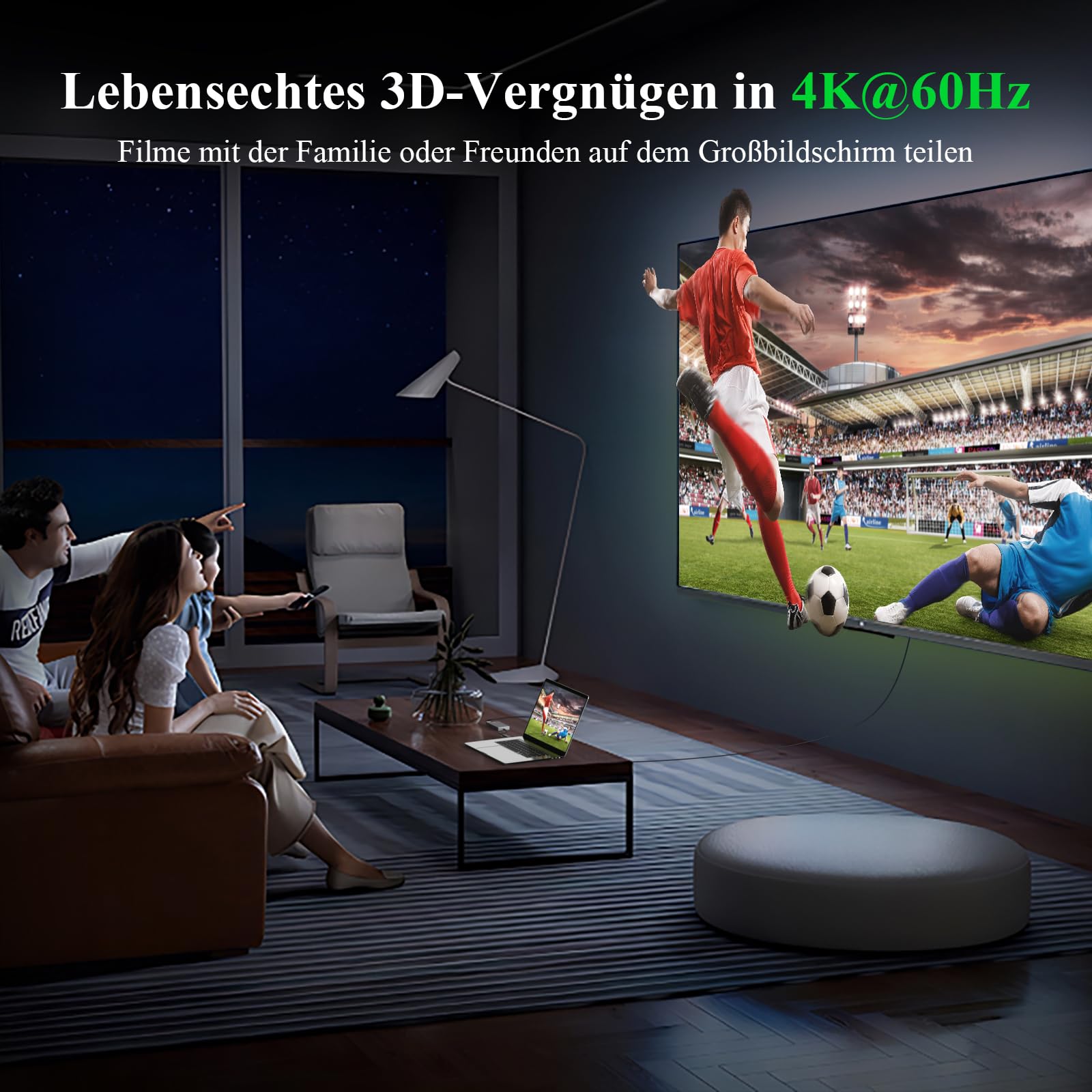 Minthouz USB 3.1/USB C auf Dual HDMI Adapter, DisplayLink Dual 4K@60Hz HDMI Splitter 2 Monitore Gleichzeitig für Dell HP Surface Lenovo, Unterstützt Windows and M1/M2/M3/M4 MacBook