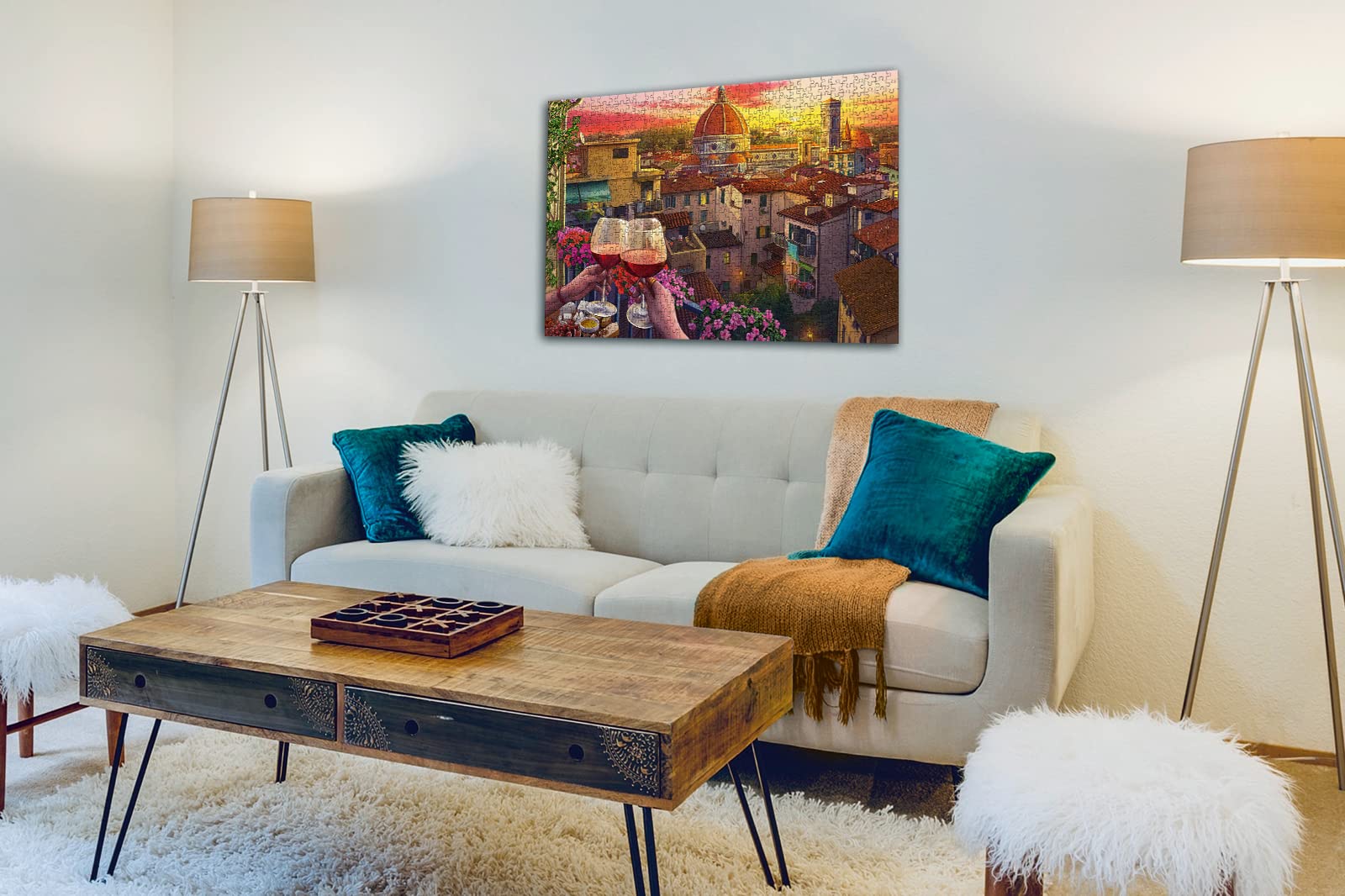 Ravensburger Cozy Wine Terrace - 500 Piece Large Format Jigsaw Puzzle | Unique Softclick Technology | Premium Matte Finish | Ideal for All Ages - Image 5