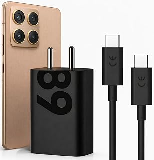 68W GaN TurboPower USB-C Fast Charger Compatible for Motorola Edge 60 Fusion/Edge 50 Fusion/Edge 50 Ultra/50 Pro/Razr 50 U... Price In India