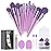 Koccido Makeup Brushes 22 Pcs Makeup Kit,Foundation Brush Eyeshadow Brush Make up Brushes Set (Purple, 22 Piece Set)