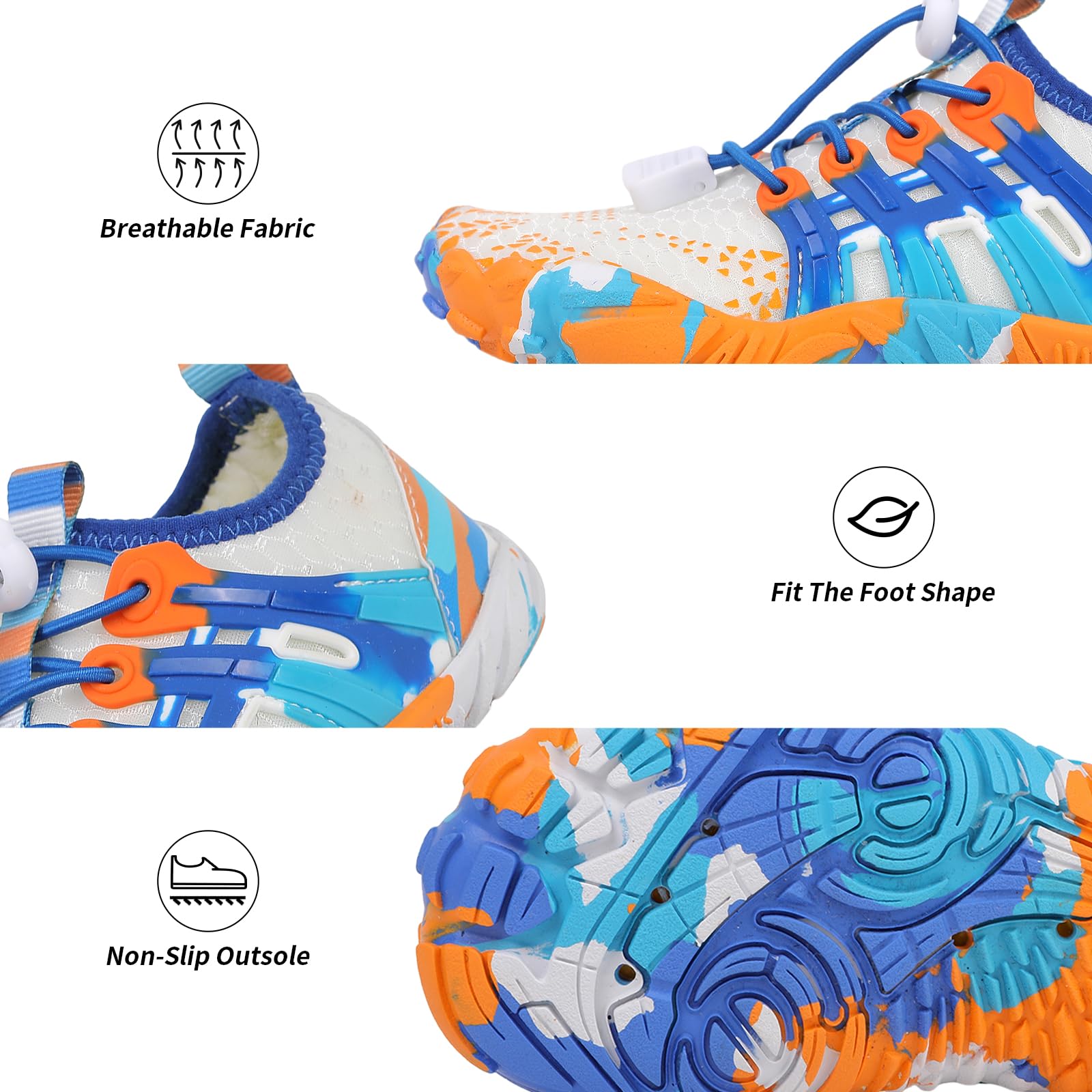 Buty kąpielowe dla chłopców i dziewczynek, buty do wody, antypoślizgowe, szybkoschnące, do pływania, na lato, na plażę, basen, do surfowania, buty bare foot