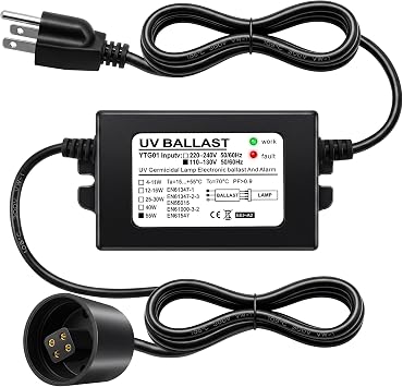 100-130V UV Light Ballast for 55W 12 GPM UV Light Water Sterilizer Systems
