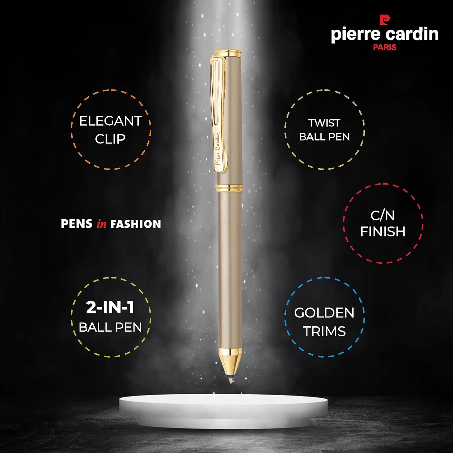 Pierre Cardin Carnival Pen Gift Set | Vista 2 in 1 Metal Ball Pen & Diary Set | Blue & Black Ink, Pack Of 1 | Ideal For Festive Gifting, Corporate Giting      Unknown Binding