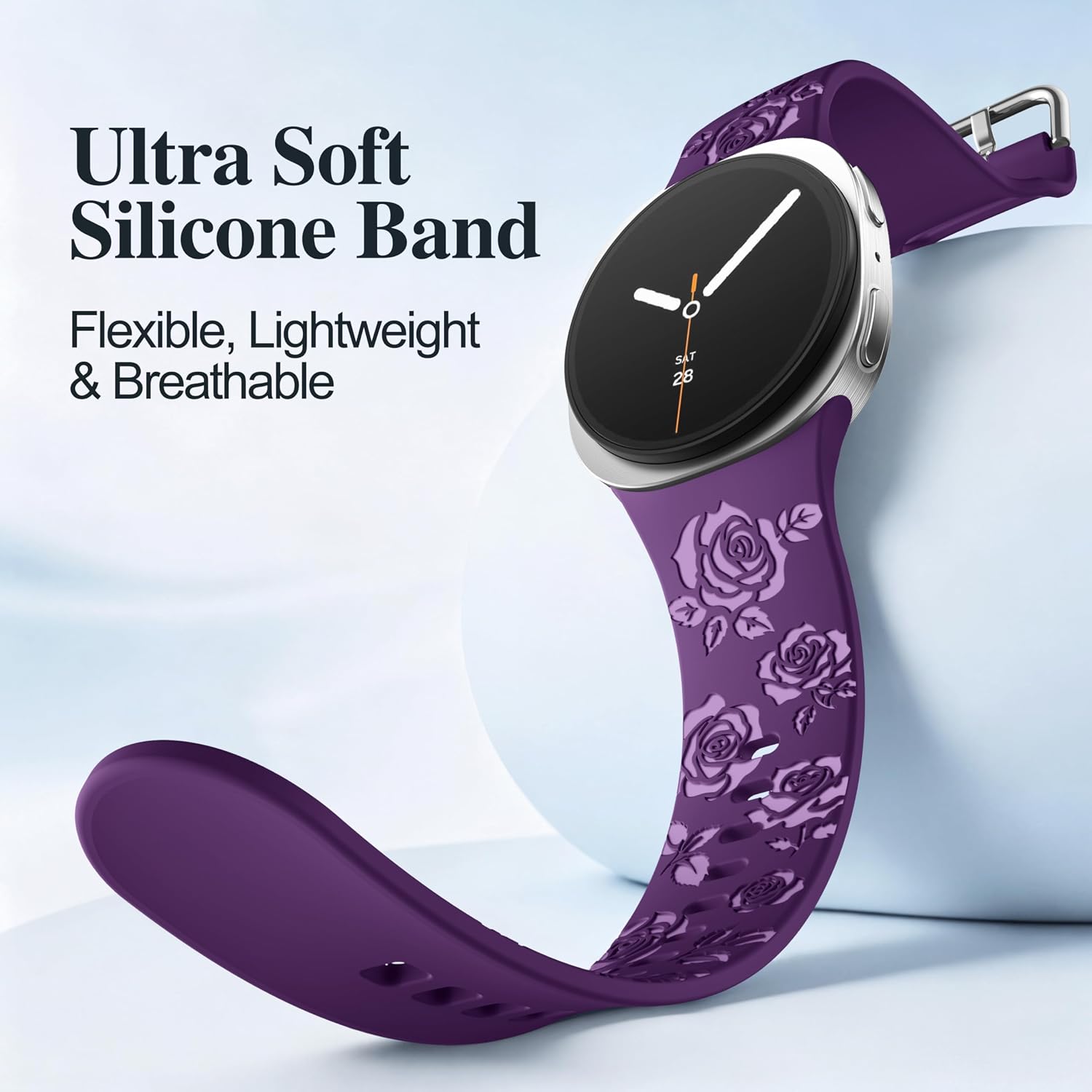 Floral Bands for Samsung Galaxy Watch 9 8 40mm 44mm Watch 8 Classic 46mm image 4