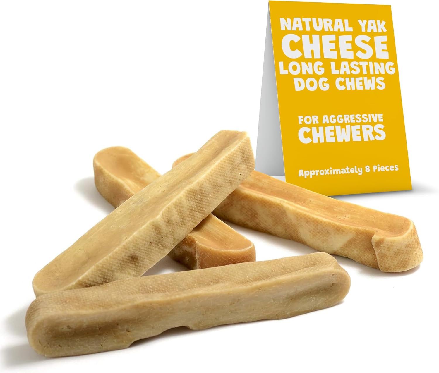 Yeti Dog Chew - Yak Cheese Himalayan - Healthy Long Lasting- Yak Chews for Large, Medium and Small Dogs - Yak Bones for Dogs - Natural Yak Cheese - Large, Bulk 3 lb