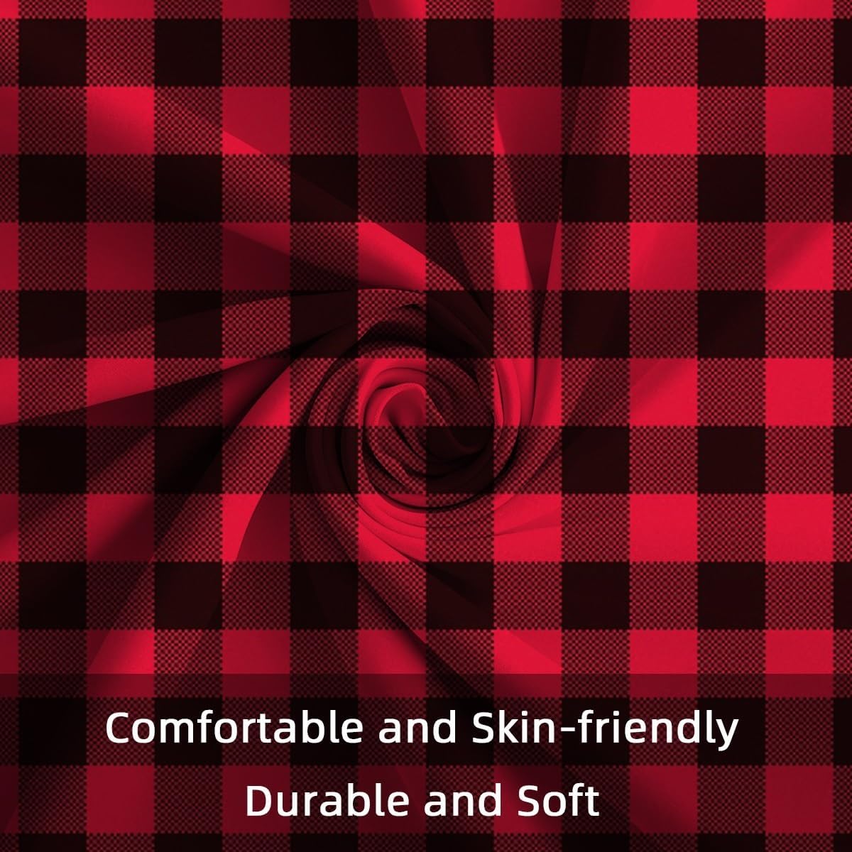 4 Pcs/Set Green and Red Plaid Pillow Covers Classic Aesthetic Geometry Sofa Cushion Case with Invisible Zipper for Christmas Patio Couch Bed Office Car Home 20"x20"